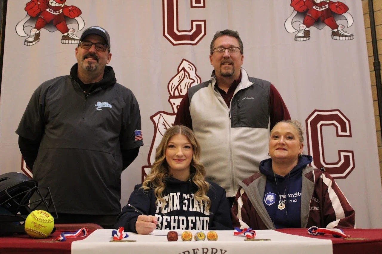 Jadyn Shumaker with her parents Ron Shumaker and Christine Shumaker